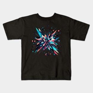 Quantum Realm: Geometric Particle Kids T-Shirt